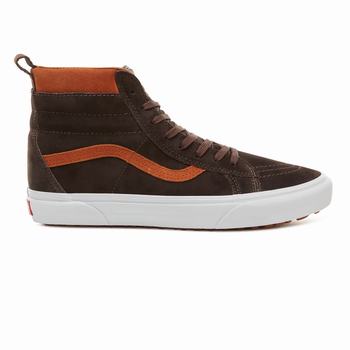 Férfi Vans Suede Sk8-Hi MTE Magasszárú Cipő VA0879216 Csokoládé